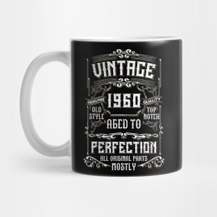 60 Years Old Born in 1960 Vintage 60th Birthday T-Shirt Mug